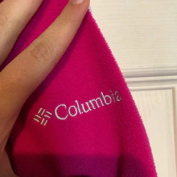 Columbia Girls 10/12 Fleece Sweatshirt Pink - Picture 2 of 4